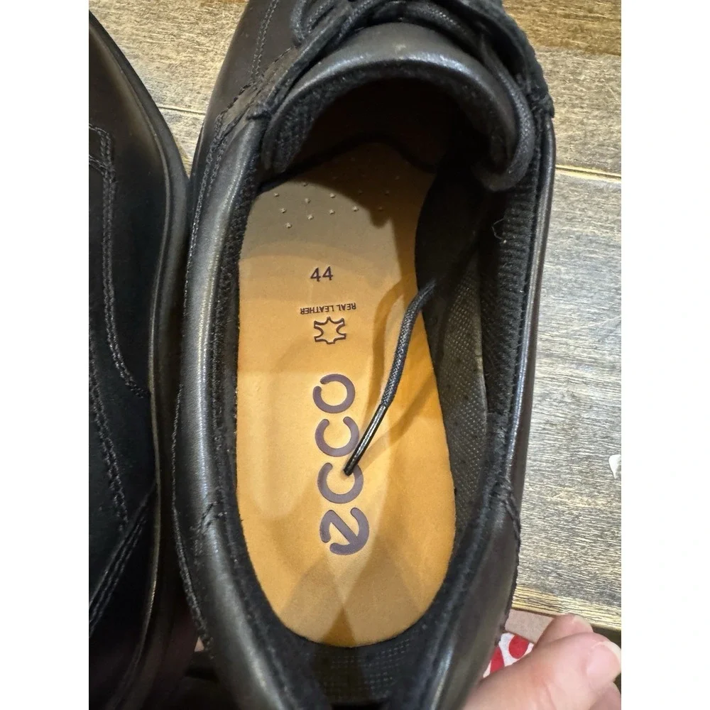 Ecco‎ Mens Helsinki Classic Black Oxford Derby Lace Shoes Size 44 US 10-10.5